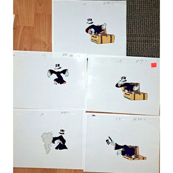 1930's Cartoons 1970 remakes 23 Cels Warner Bros Looney Tunes & Charles Mintz - Picture 8 of 12